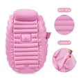thumbnail image 3 of Bañera inflable PandaEar para bebés, portátil, de viaje para bebés y bebés con bomba de aire, lavabo de ducha plegable y antideslizante, minipiscina neumática para recién nacidos (rosa), 3 of 7