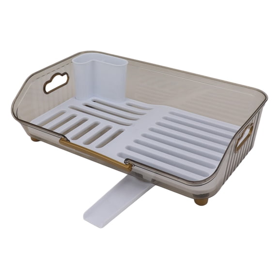 BIMZUC Multifunctional PP Dish Drying Rack – Space‑Saving, Easy‑Clean Kitchen Utensil & Plate Organizer