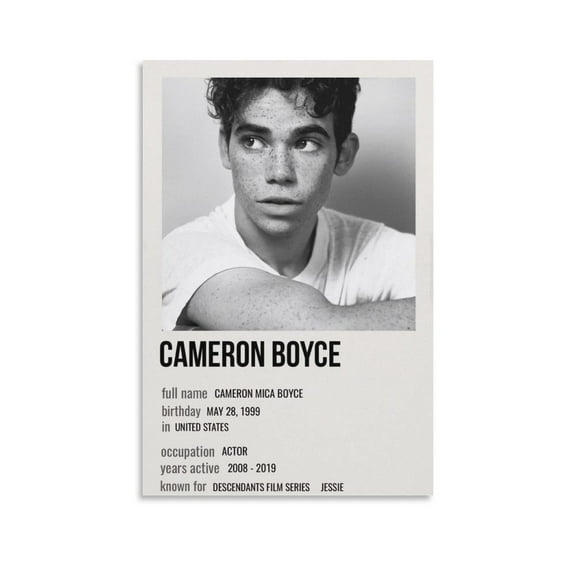 Cameron Boyce Poster (2) Posters Art Print Wall Photo Paint Poster Hanging Picture Family Bedroom Decor Gift 16x24inch(40x60cm)