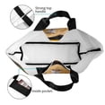 thumbnail image 4 of Balery Heavy Metal Style Guinea Pig Bolsa Tote Estilo Estético con Cremalleras, Bolsa de Hombro, Bolsa de Compras Grande y Plegable, 4 of 8