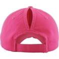 thumbnail image 5 of Ponytail Messy High Bun Adjustable Washed Cotton Baseball Cap, 5 of 9