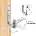 thumbnail image 4 of Saloon Door Hinge, Double Swinging Door Hinge 22lbs for 16mm Plate, Black, 4 of 7