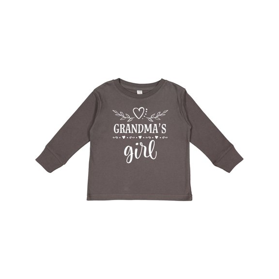 Inktastic Grandma Girl for Granddaughter Girls Long Sleeve Toddler T-Shirt