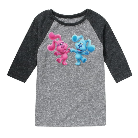 Blue Clues & You! - Happy Blue - Toddler And Youth Raglan Graphic T-Shirt