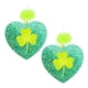 thumbnail image 1 of 1 par de pendientes de San Patricio con forma de trébol, acrílicos, colgantes, accesorios para fiestas irlandesas, hojas verdes, para mujer, 1 of 8