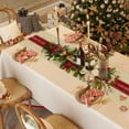 thumbnail image 5 of 72"x13" Christmas Table Runner – Waterproof Holiday Tablecloth for Dining Room, Coffee Table & Buffet – Polyester Snowflake Table Decor – Multicolor Christmas Decoration Supplies, 5 of 6