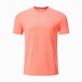 thumbnail image 4 of NIEWTR Men's T Shirt Short Sleeve Crew Neck T-Shirt Casual Summer Classic Basic Tee Shirts（Orange,2XL), 4 of 7