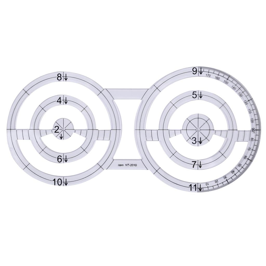 5pcs Acrylic Ruler made Quilt Templates Patch Ruler Tool
