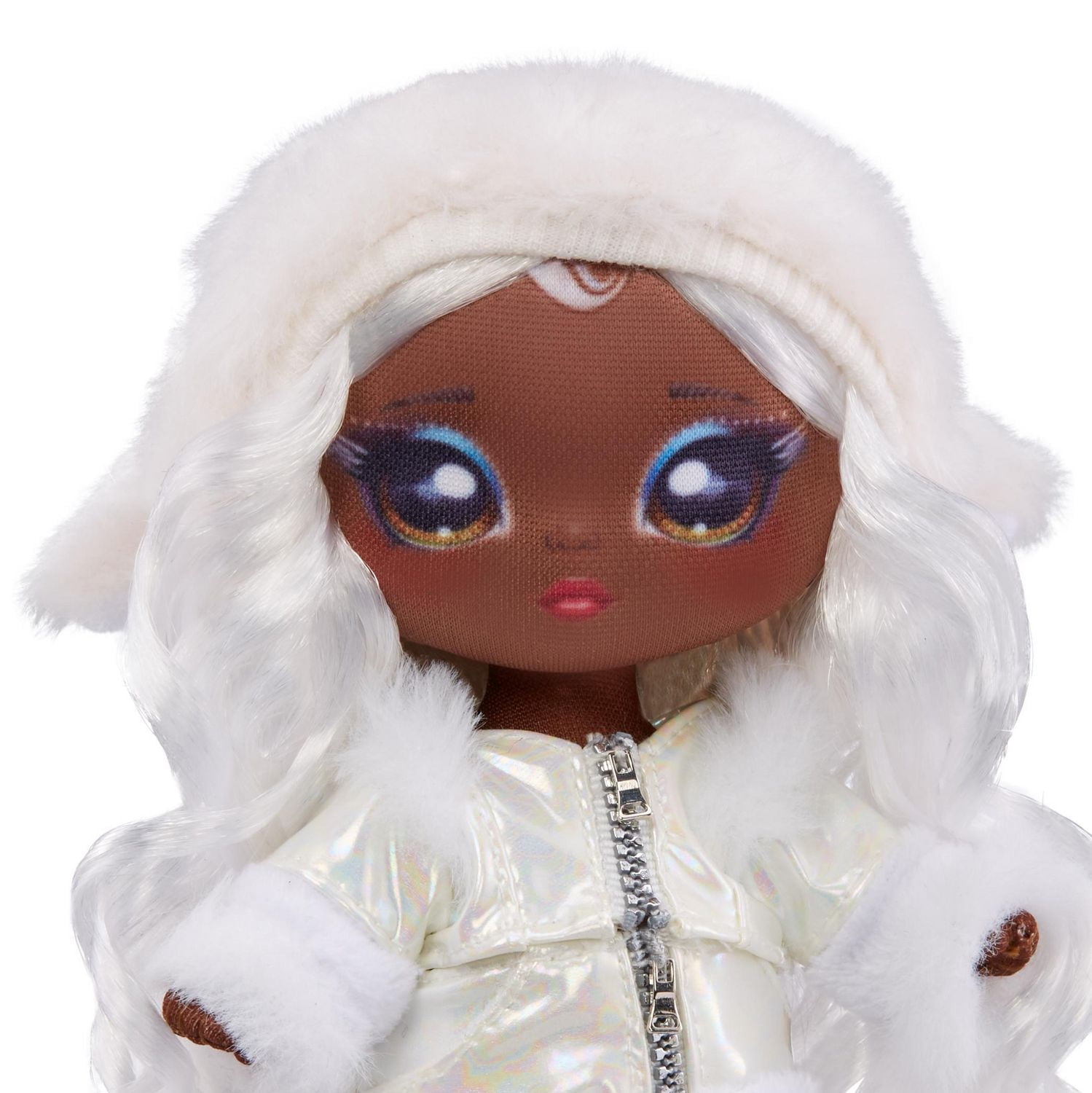 Na Na Na Surprise Cozy Series Evie Von Hoo 7.5" Fashion Doll Snow Owl-Inspired with White Hair