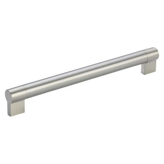 Rok 5-Pack Euro Style Solid Metal Pull/Handle Brushed Nickel 10-1/8" (257 mm) Hole Centers, 11-1/8" Overall Length