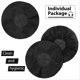 thumbnail image 4 of 100Pcs Non-Woven Headband Dustproof Sweatproof Headset Cover, Black, 4 of 4