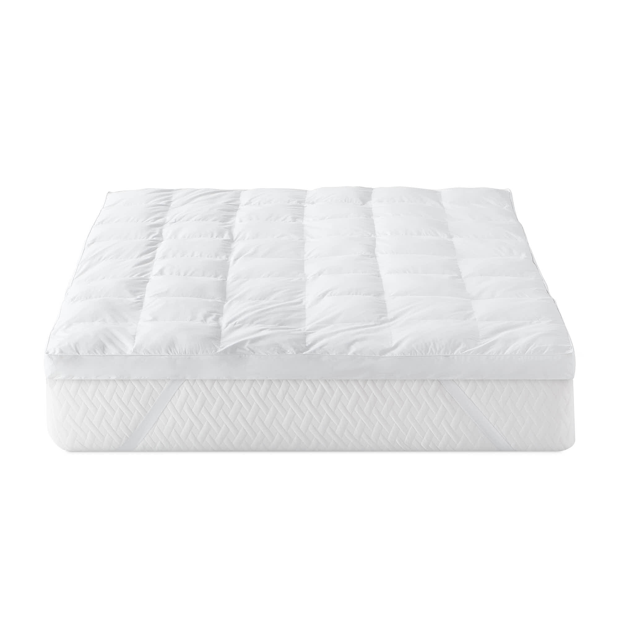 Rest Haven 3" Ultra-Soft Plush Pillow Top Mattress Topper with Straps, Twin