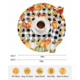 thumbnail image 6 of 15 Inch Round Placemats Set of 4, Orange Green Pumpkins Fall Non Slip Heat Insulation PP Table Mats, Thanksgiving Botanical Plaid Washable Place Mats for Kitchen Dining Party Table Decor, 6 of 7
