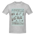 thumbnail image 4 of Bingfone Pirate Adventure Map Men'S Loose Fit Short-Sleeve Pocket T-Shirt, 4 of 7