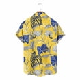 thumbnail image 6 of Titcea Hawaiian Shirts Men Short Sleeve Lapel Stylish Palm Tree Print Shirt Loose Comfort Summer Beach Vacation Tops, M-3XL, 6 of 8