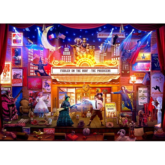 Broadway's Best 1000-Piece Jigsaw Puzzle By Rachid Lotf | Toynk Exclusive