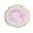 Pink, variant on Round Resin Tray,Agate Coaster 3-4 in ,Modern Candle Holder Tray Home Decor