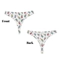 thumbnail image 3 of Balery Milk Tea2 Tangas de Algodón para Mujer con Estampado – Ropa Interior Sexy, Transpirable, G-string-3X-Large, 3 of 6
