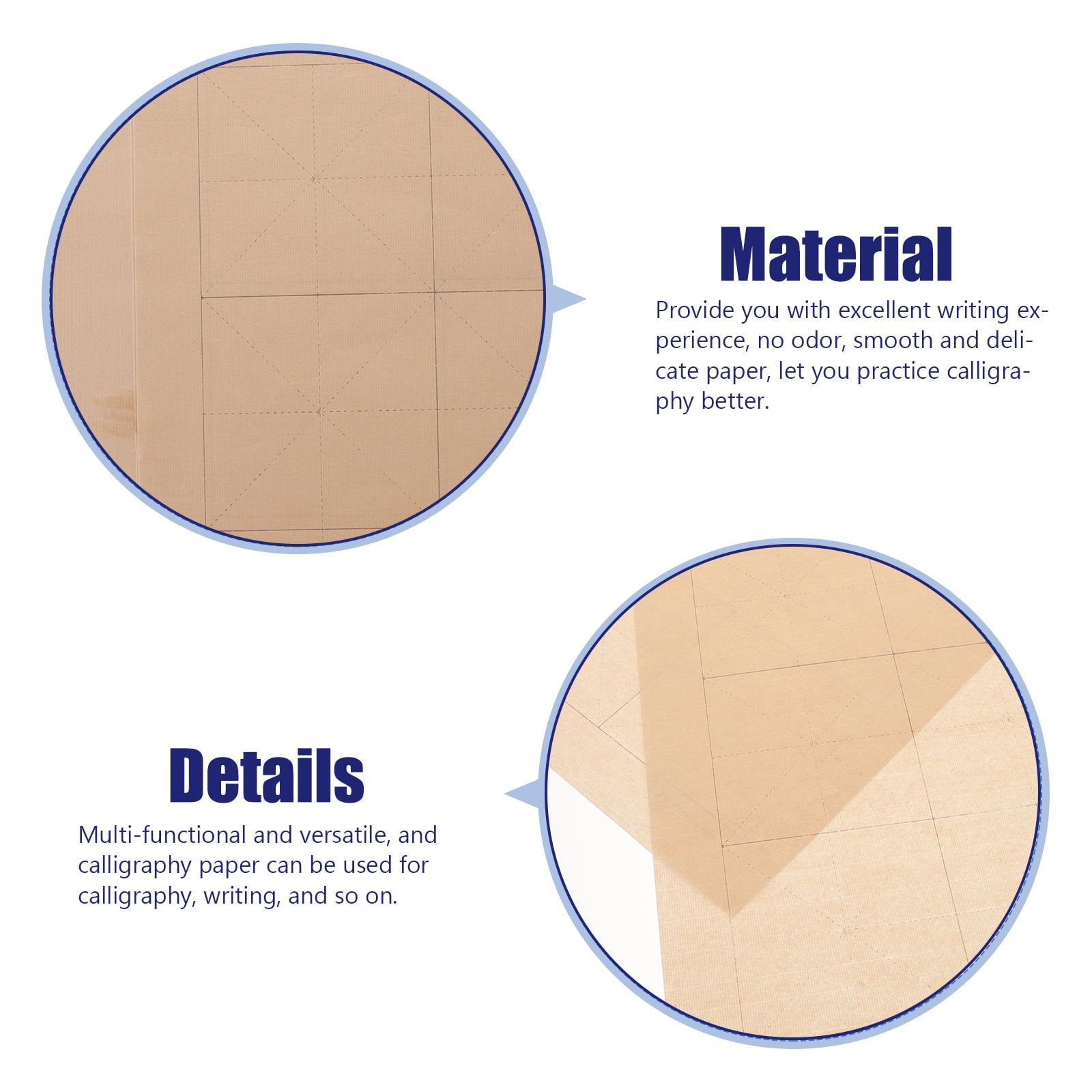 Masteelf 400 Sheets  Chinese Calligraphy Paper Vintage Writing Paper Calligraphy Training Paper Practical Rice Paper