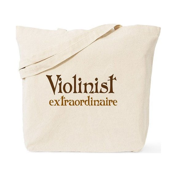 CafePress - Violinist Extraordinaire Tote Bag - Unisex Canvas Tote Bag, Beige, 1-Piece