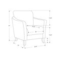 thumbnail image 2 of Chaise d'appoint Monarch Specialities en beige, 2 of 3