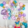 thumbnail image 2 of Globos De Sirena Número De Concha Conjunto De Combinación De Globos De Lentejuelas Púrpura Fiesta Temática Decoración De Fiesta De Cumpleaños Methold HA046689-06, 2 of 5