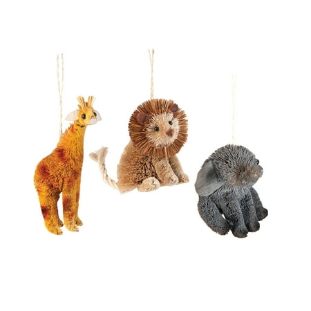 zoo animals christmas ornaments assortment of 3 giraffe zoo animals christmas ornaments assortment of 3 giraffe