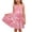 3-Pink, variant on Girls' Dress Toddler Cute Star Print Sleeveless Straps Casual with Pocket Tiered Sundress Blue 7 Years