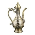 thumbnail image 4 of WeiLaiKeQi Coffee Pot Craft Elegant Flagon Pot for Bedroom Dining Room Living Room BronzewithoutCupTray, 4 of 9