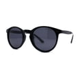 thumbnail image 1 of Mens Polarized Iconic Keyhole Horn Rim Hipster Sunglasses Shiny Black, 1 of 4