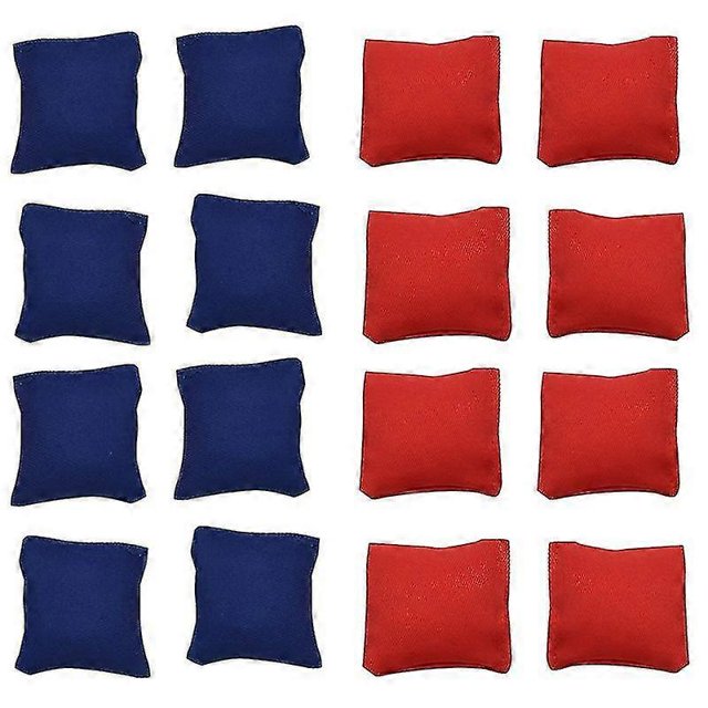 16x Weather Resistant Cornhole Bean Bags Outdoors Corn Hole Throwing Game-rx