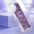 thumbnail image 3 of Liquid Quicksand Case for iPhone 16 Plus 6.7" with Diamond Kickstand, Soft TPU Luxury Fun Glitter Sparkle Flowing Clear Bling Cover Case for Apple iPhone 16 Plus. -Purple, 3 of 14