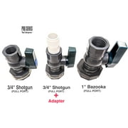 Van Enterprises Rain Barrel Garden Spigot Kit - 1 PVC Ball Valve Hose Bibb with Bulkhead Fitting Adapter
