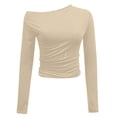 thumbnail image 4 of EDFBUYKRS Floral Blouses for Women Pleated Long Sleeve Shirts Casual Crewneck Tunic Tops Xl, 4 of 5