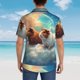 thumbnail image 4 of Balery Cloud Guinea Pig Camisas hawaianas de manga corta para hombre, camisas playeras de corte holgado, camisas de vacaciones con botones,3X-Large, 4 of 7