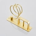 thumbnail image 5 of Soporte para secador de pelo, plancha de pelo con organizador de cables, soporte de pared metálico para guardar secador, plancha, cepillos y más (dorado), 5 of 5