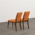 thumbnail image 5 of Seattle Mid Century Modern Dining Chairs in Burnt Orange Velvet ( Set of 2), 5 of 5