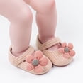 thumbnail image 3 of Infant Baby Boys Girls Slippers Cozy Fleece Booties Soft Bottom Warm Cartoon Socks Newborn Crib Shoes-Pink&13Cm, 3 of 7