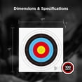 thumbnail image 5 of Morrell ASA Indoor Round Paper Face Shooting Targets, 17x17-Inch, 100 Count, 5 of 9
