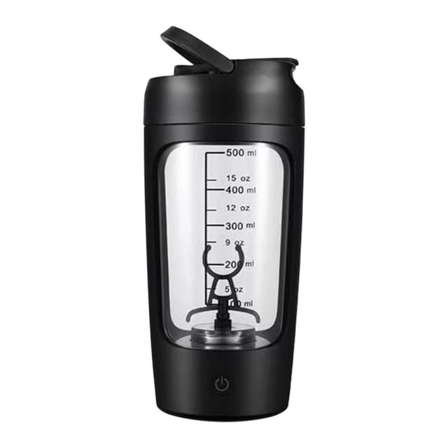 Electric Shaker Bottle,Electric Shaker Bottle For Protein Mixes,USB Rechargeable Protein Shakes Powerful, For Protein and Milkshakes,Portable Protein Shaker black