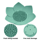 thumbnail image 3 of Paquete de 4 jaboneras de flores de loto con drenaje, soporte de jabón de silicona, bandeja de jabón Flexible antideslizante para ducha de baño, 3 of 5