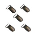 thumbnail image 1 of 5pcs/lot Bronze Metal Pacifier Brace Clips 15 20mm Suspender Clips Bib Holder Antique Brass DIY Accessories, 1 of 5