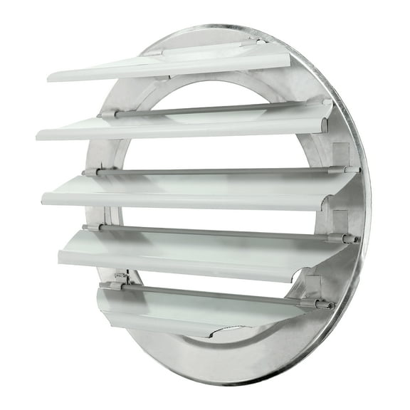 Uxcell Aluminum Vent Cover, Louver Shutter Exhaust Fan Louvered Vent Automatic Gravity Round Grill 10 Inch