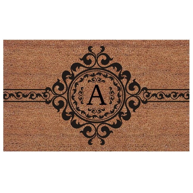 Calloway Mills Garbo Monogram Outdoor Doormat, Extra-thick 18" x 30" (Letter B)
