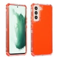 thumbnail image 1 of SaniMore for Samsung Galaxy S22 6.1" 2022 Csae, Crystal Solid Color Rugged Backplane for Women Girls Shockproof TPU Bumper Drop-proof Slim Lightweight Case for Galaxy S22 6.1 inch 2022, Orange, 1 of 7