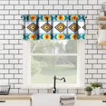 thumbnail image 2 of Aztec Valances Curtains Southwest Tribal Navajo Ethnic Abstract Geometric Print Rod Pocket Window Curtains for Living Room, Bedroom, Kitchen, Bathroom,1 Panel, 54" W x 18" L, 2 of 6