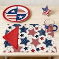 thumbnail image 4 of Uuiauoio Retro Stars Stripes Patriotic Placemats, Memorial Day Independence Day Table Mats for Holiday Party Kitchen Dining Room Decoration, 4 of 6