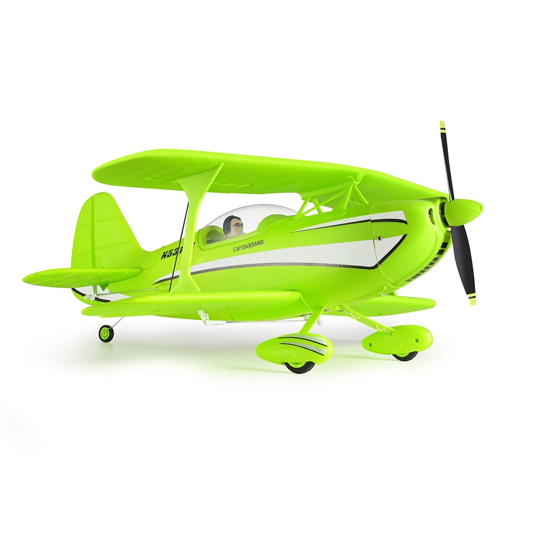 RC Aircraft, XK A310 Beech D17S 2.4G 4CH Quick-Release EPP Scale RC Fixed-Wing Aircraft Model, 400mm-Wingspan 3D/6G Realistic Bi-Wing Plane, Gift for Adults Beginners (RTF/Green)