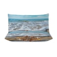 thumbnail image 3 of 3 Pcs Soft Bedding Set, Includes 1 Duvet Cover with Zipper And 2 Pillow,Shams Starfish Beach King(102"×90"), 3 of 8