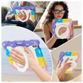 thumbnail image 5 of FJLBDE Case for iPad (A16) 11th/10th Generation 11 inch/10.9 inch 2025/2022 with 360 Kickstand, Shoulder Strap Carrying Protective Cover, Multicolor Pink, 5 of 6